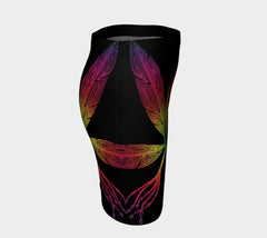 Lovescapes Fitted Skirt (Angel Feathers 02) - Lovescapes Art