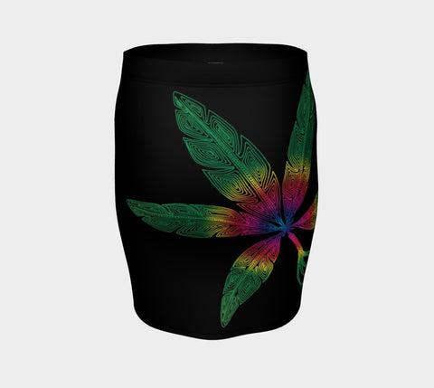 Lovescapes Fitted Skirt (Angel Feathers 04) - Lovescapes Art