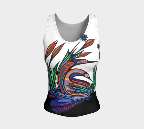 Lovescapes Fitted Tank Top (Loons in Love) - Lovescapes Art