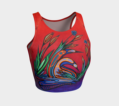Lovescapes Athletic Crop Top (Loons in Love 02) - Lovescapes Art