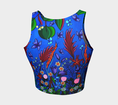 Lovescapes Athletic Crop Top (Little Meadow 02) - Lovescapes Art