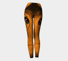 Lovescapes Yoga Leggings (Maytime Melodies;Thunderbird) - Lovescapes Art