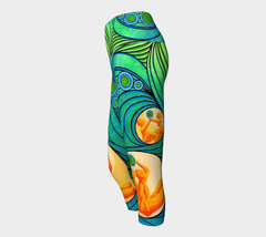 Lovescapes Yoga Capris (Love Bubbles, Becoming One) - Lovescapes Art