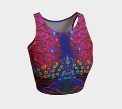 Lovescapes Athletic Crop Top (The Gates of Eden 01) - Lovescapes Art