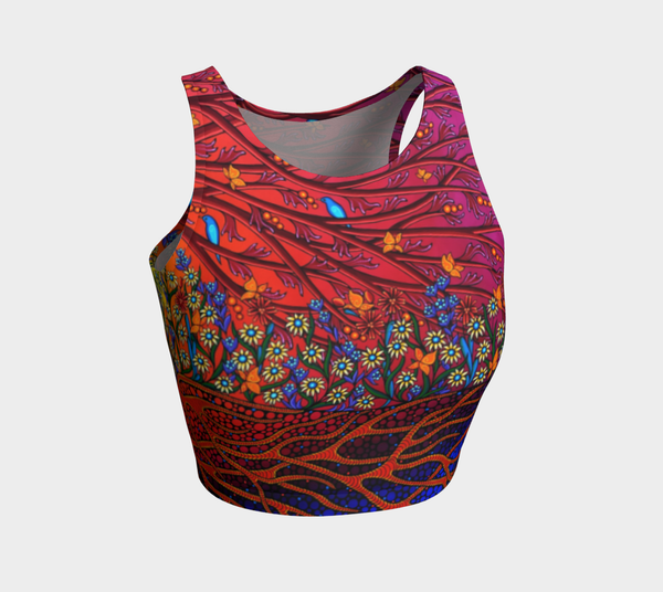 Lovescapes Athletic Crop Top (The Gates of Eden) - Lovescapes Art