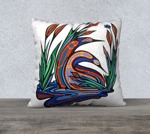 Lovescapes Pillow 22"x22" (Loons in Love) - Lovescapes Art