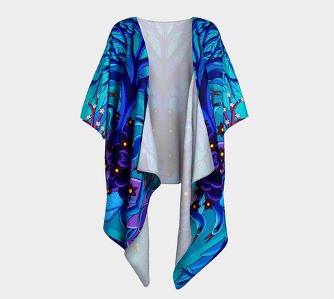 Lovescapes Silk Draped Kimono (Homeland 01)