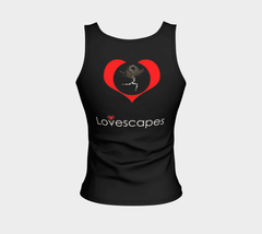 Lovescapes Fitted Tank Top (Moonlight Melodies -Love) - Lovescapes Art