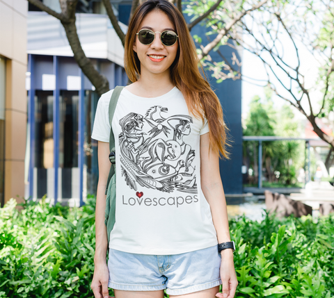 Lovescapes Lady's Tee (In Spirit We are Already There! 02)
