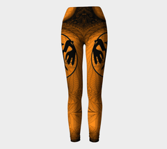 Lovescapes Yoga Leggings (Maytime Melodies;Thunderbird) - Lovescapes Art
