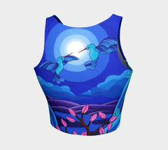 Lovescapes Athletic Crop Top (Dancing in the Moonlight) - Lovescapes Art