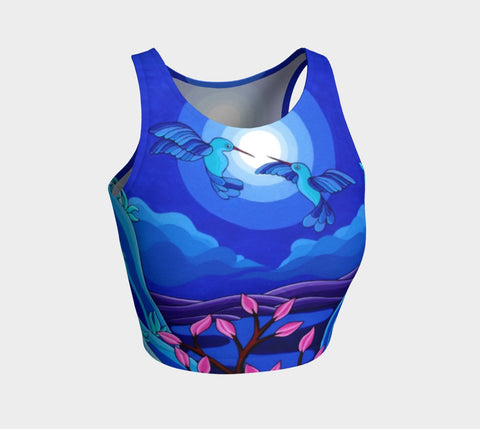 Lovescapes Athletic Crop Top (Dancing in the Moonlight) - Lovescapes Art