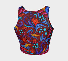Lovescapes Athletic Crop Top (Harmonic Convergence 01) - Lovescapes Art