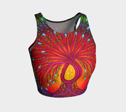 Lovescapes Athletic Crop Top (Tree of Life 03) - Lovescapes Art