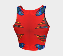Lovescapes Athletic Crop Top (Totemic Guardians of the Great Return 02) - Lovescapes Art