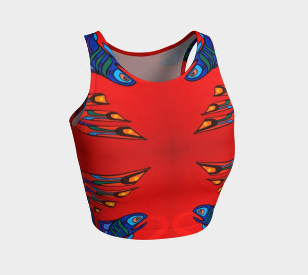 Lovescapes Athletic Crop Top (Totemic Guardians of the Great Return 02) - Lovescapes Art