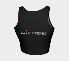 Lovescapes Athletic Crop Top (Angel Feathers 04) - Lovescapes Art