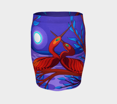 Lovescapes Fitted Skirt (Twin Flames 01) - Lovescapes Art