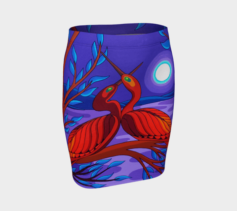Lovescapes Fitted Skirt (Twin Flames 01) - Lovescapes Art