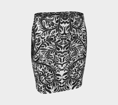 Lovescapes Fitted Skirt (Womandala 01) - Lovescapes Art