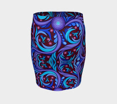 Lovescapes Fitted Skirt (Wirl-Wind Sonnet) - Lovescapes Art