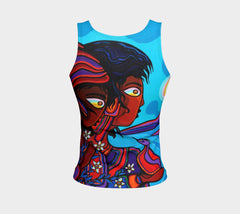 Lovescapes Fitted Tank Top (Algonquin Vision Quest) - Lovescapes Art