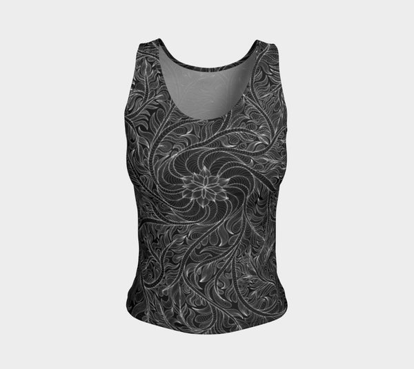 Lovescapes Fitted Tank Top (Womandala 02) - Lovescapes Art