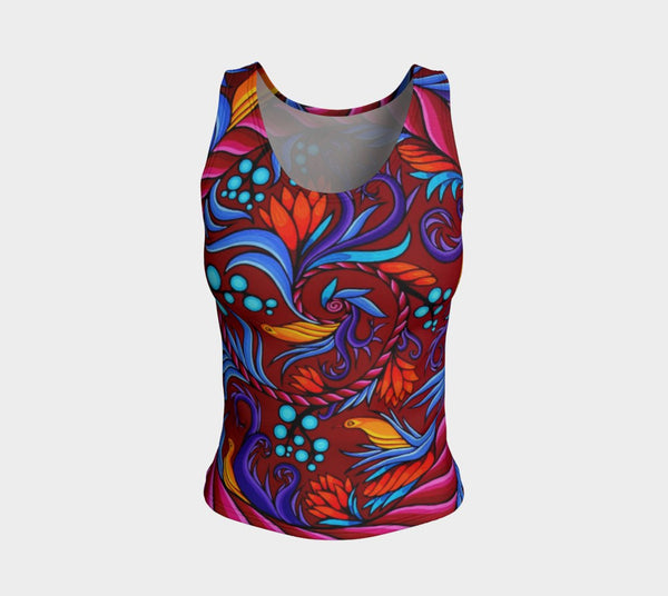 Lovescapes Fitted Tank Top (Harmonic Convergence 01) - Lovescapes Art