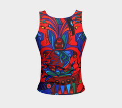 Lovescapes Fitted Tank Top (Totemic Guardians of the Great Return 01) - Lovescapes Art