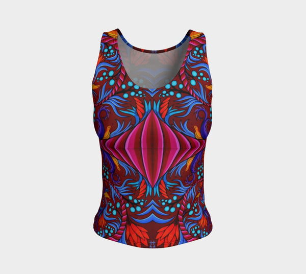 Lovescapes Fitted Tank Top (Harmonic Convergence 02) - Lovescapes Art