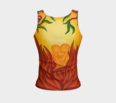 Lovescapes Fitted Tank Top (Love in Bloom) - Lovescapes Art