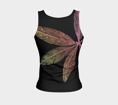 Lovescapes Fitted Tank Top (Angel Feathers 03) - Lovescapes Art