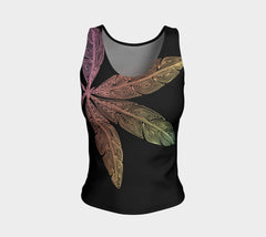 Lovescapes Fitted Tank Top (Angel Feathers 03) - Lovescapes Art