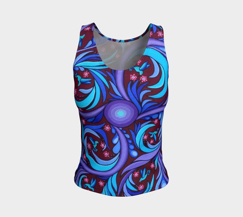 Lovescapes Fitted Tank Top (Wirl-Wind Sonette) - Lovescapes Art
