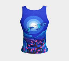 Lovescapes Fitted Tank Top (Dancing in the Moonlight) - Lovescapes Art