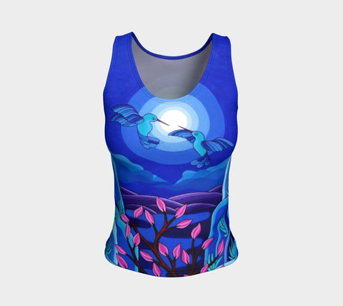 Lovescapes Fitted Tank Top (Dancing in the Moonlight) - Lovescapes Art