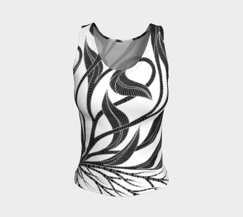 Lovescapes Fitted Tank Top (Kundalini Love Garden 01) - Lovescapes Art