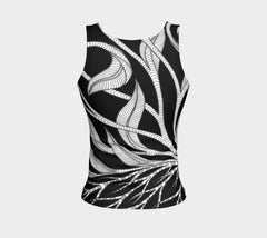 Lovescapes Fitted Tank Top (Kundalini Love Garden 02) - Lovescapes Art