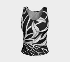 Lovescapes Fitted Tank Top (Kundalini Love Garden 02) - Lovescapes Art