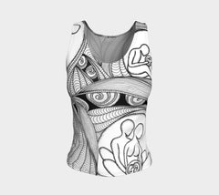 Lovescapes Fitted Tank Top (Love Bubbles 02) - Lovescapes Art